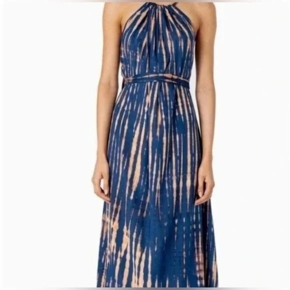 LE SALTY LABEL - Elegant Blue Tie-Dye Maxi Dress Size S/M - Picture 3 of 8